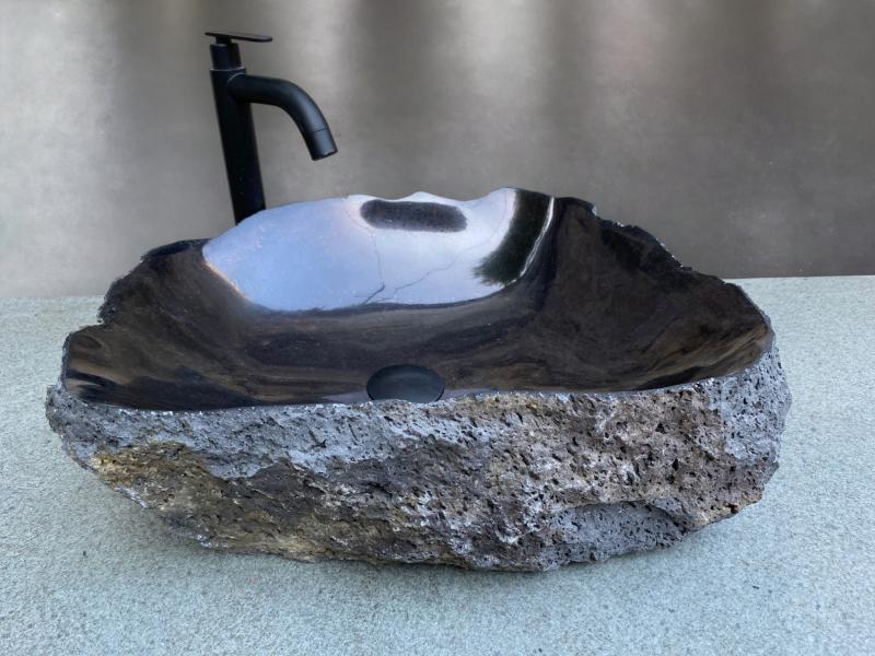 Lavabo Negro Black Sand