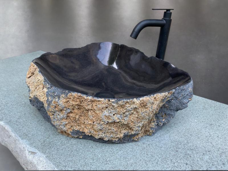Lavabo de Piedra Black Sand