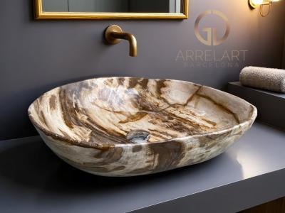 LAVABO MADERA DE ROCA LIONEL