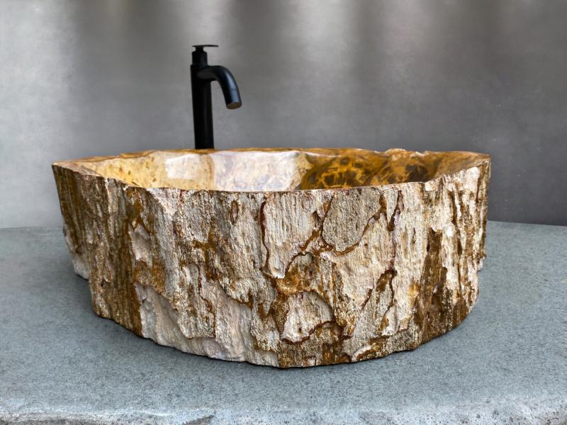 WASCHBECKEN AUS STEIN - AFRICA