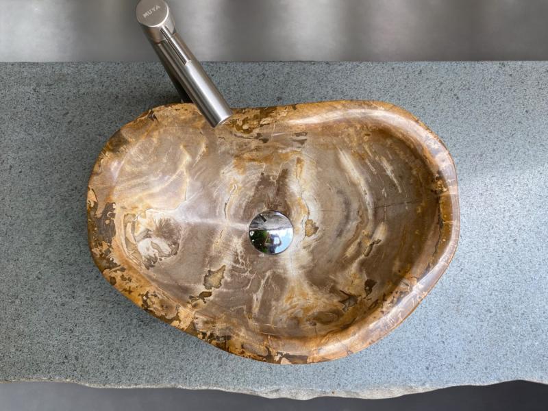 PETRIFIED WOOD WASHBASIN PARIS