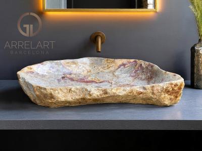 LAVABO UNICO DE PIEDRA PANCA WARNA