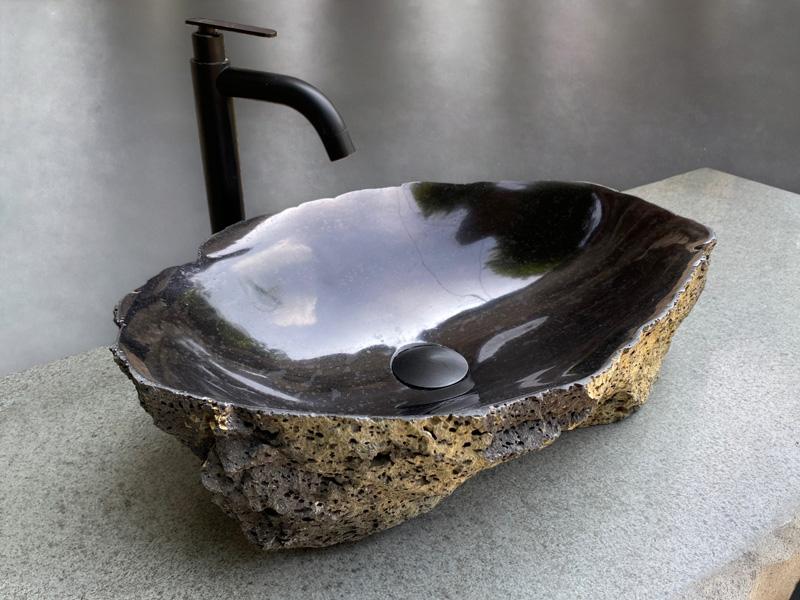 LAVABO DE PEDRA DE ROCA VOLCANICA LLAFRANC