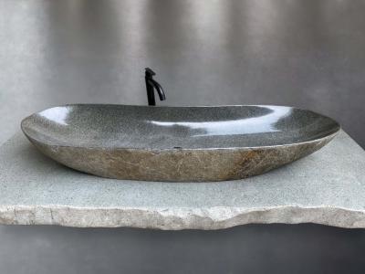 LAVABO DA APPOGGIO GRANDE IN PIETRA NATURALE LEO