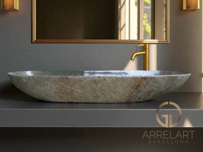 LARGE SINK IN NATURAL STONE LEO