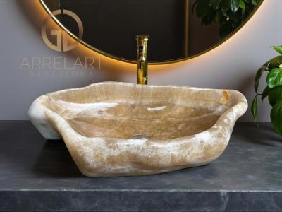 LAVABO AMBAR DE PIEDRA SEMIPRECIOSA JUWEL