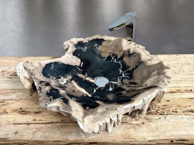 PETRIFIED WOOD WASHBASIN MAUI