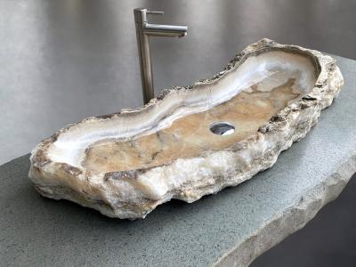 LARGE NATURAL STONE WASHBASIN SOLUNTO