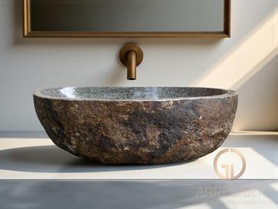 RUSTY STONE WASHBASIN DOHA