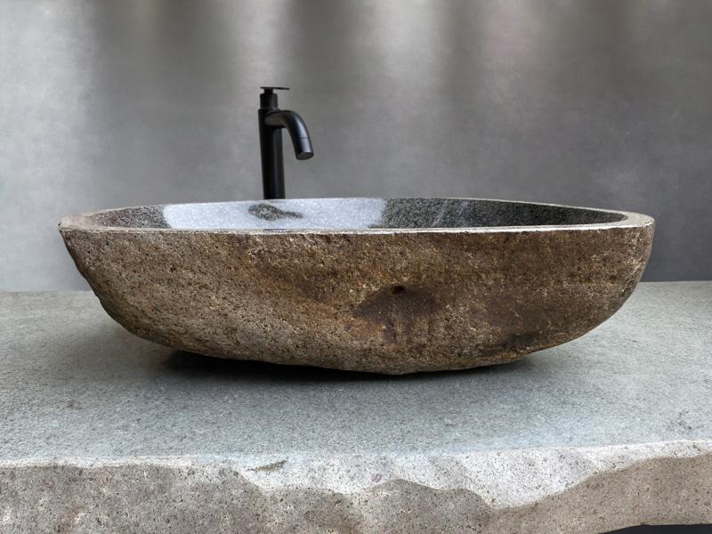 WASCHBECKEN AUS GRAUEM STEIN DOHA