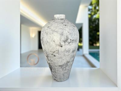 WHITE VASE IN CERAMIC BRIANZA