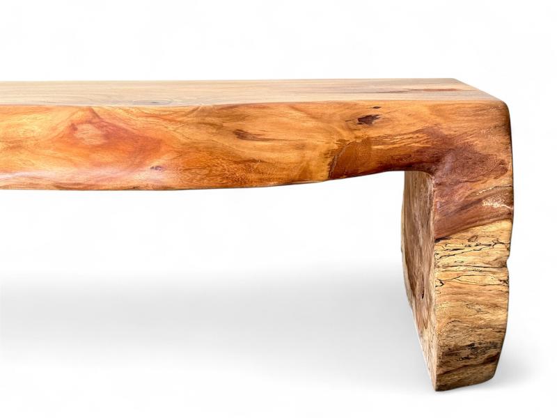 DETALLE BANCO DE MADERA MACIZA IVON