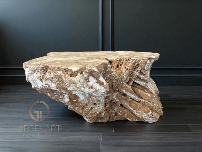 TABLE BASSE EN PIERRE MASSIVE TREASURE TABLE BASSE EN PIERRE MASSIVE TREASURE