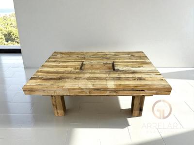 TAVOLINO DA CAFFE IN TEAK ANTICO