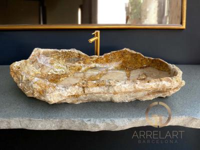 LAVABO MINERAL ONIX GUNN TIERRA