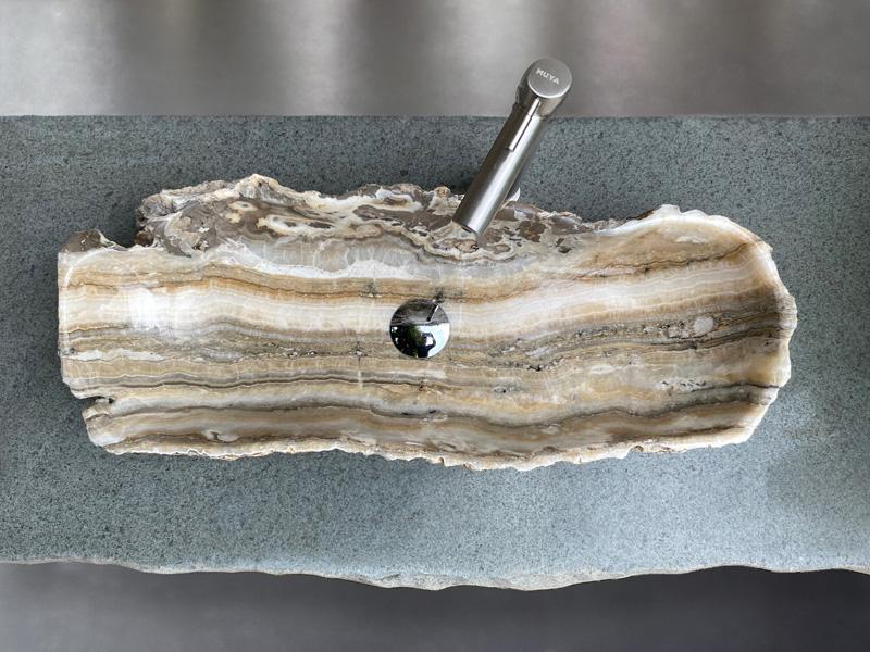 LARGE NATURAL STONE WASHBASIN SOLUNTO