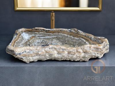 LARGE NATURAL STONE WASHBASIN