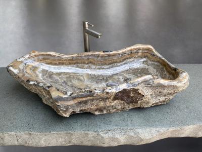 GRAND VASQUE À POSER EN PIERRE NATURELLE - Meubles design