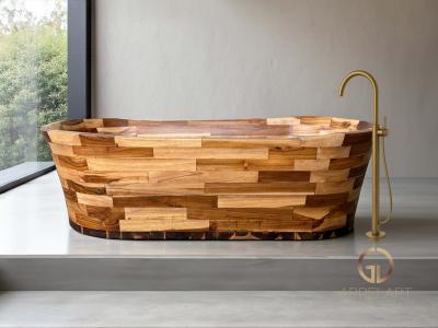 BAIGNOIRE EN BOIS AUTOPORTANTE JEWEL