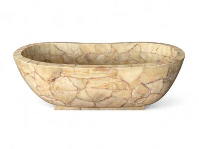 FREESTANDING STONE BATHTUB POSITANO