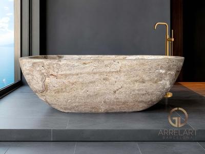 VASCA DA BAGNO IN PIETRA ONICE TRAVERTINE FIRENZE