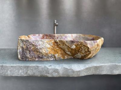 Lavabo Único de Piedra Natural Panca Warna - Arrelart