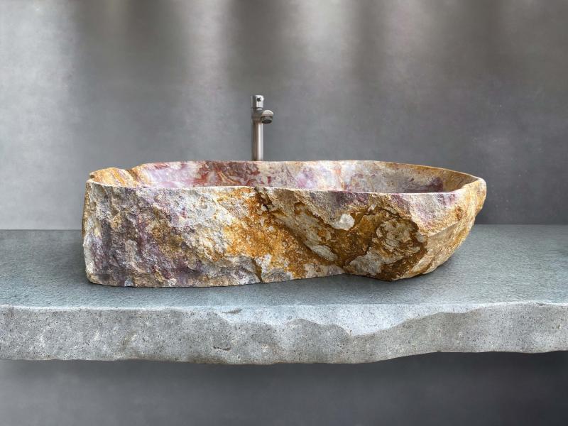 UNIQUE NATURAL STONE PANCA WARNA SINK
