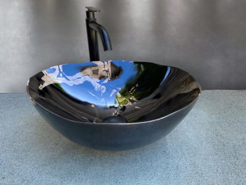 Weißes und Braunes Waschbecken Singapur - Arrelart