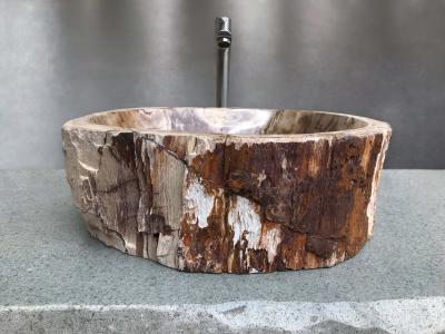 VASQUE A POSER EN BOIS FOSSILISE LOMBOK