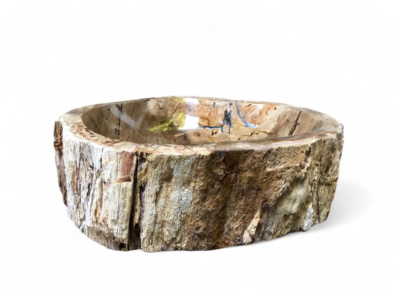 LAVABO DE MADERA PETRIFICADA UNICO BETTER HALF