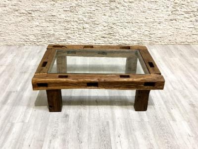 COFFEE TABLE IN TROPICAL OLD WOOD