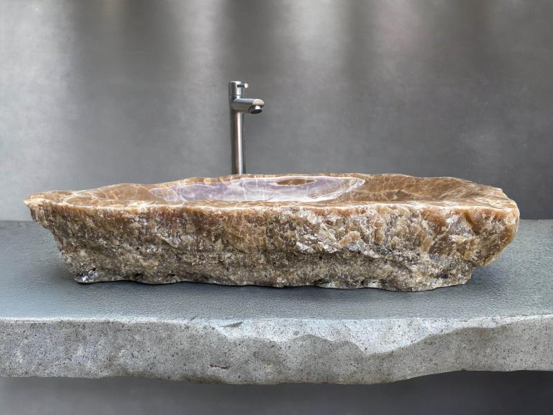 BROWN STONE WASHBASIN EVAN