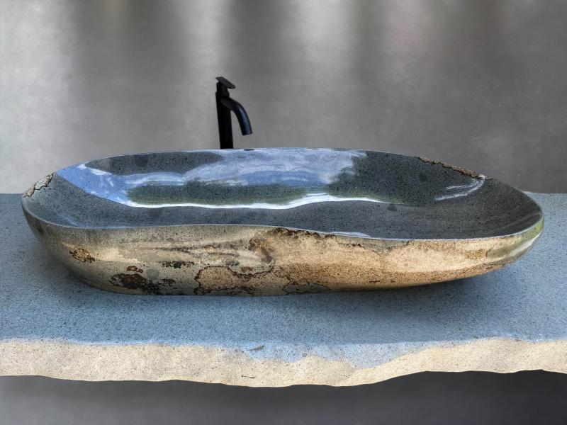 GREY AND BROWN STONE WASHBASIN RICHMOND