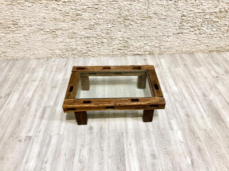 COFFEE TABLE IN TROPICAL OLD WOOD