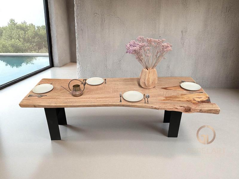 MESA DE COMEDOR DE MADERA DE MANGO AFRA