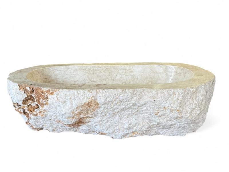 BAIGNOIRE BLANCHE EN PIERRE ANDRATX