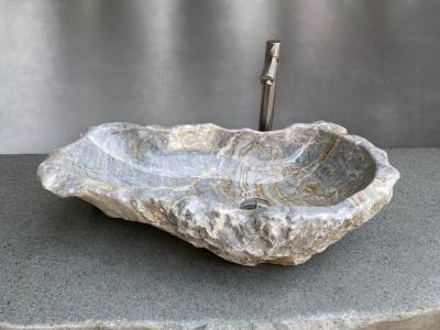 LAVABO PULIDO EN MARMOL GRIS