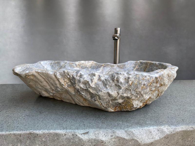 LAVABO MARMOL COLOR GRIS