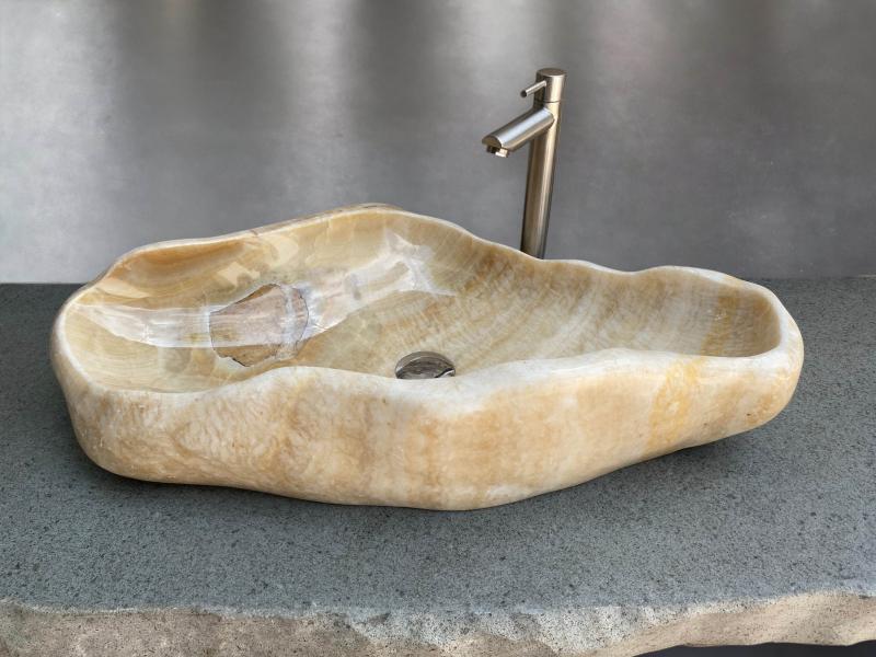 LAVABO BEIGE DE PEDRA - HELSINKI