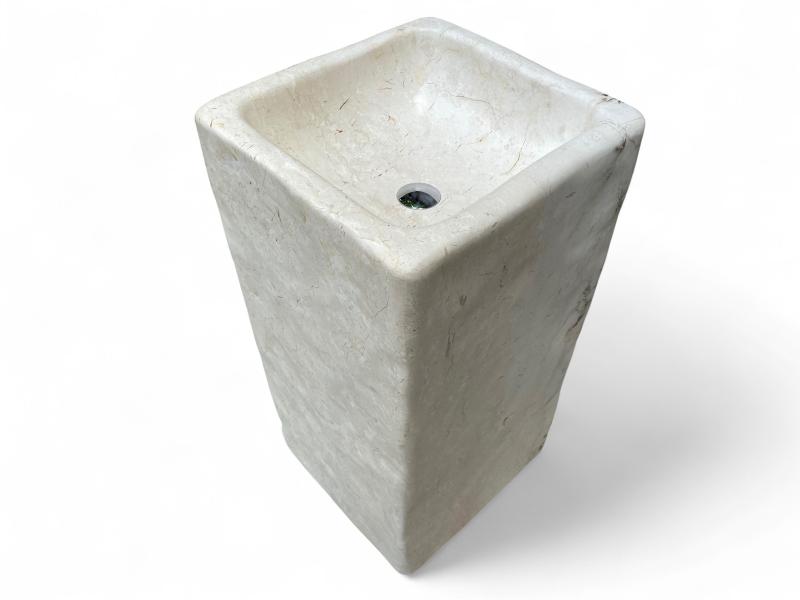 ACHETER LAVABO SUR COLONNE EN PIERRE MARBRIERE PRASLIN