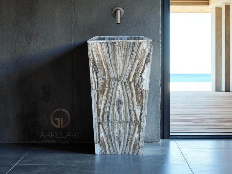 LAVABO TOTEM IN PIETRA PIEMONTE