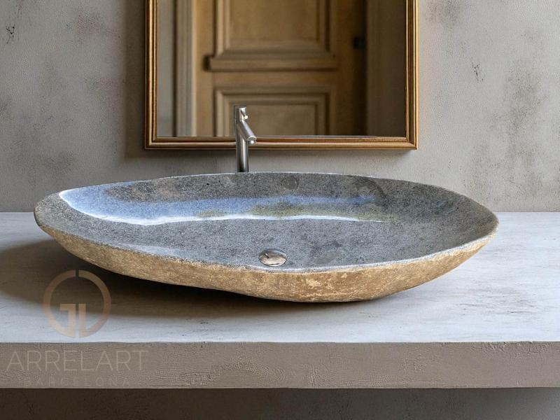 LAVABO DE PIEDRA NATURAL BRILLANTE SUECIA