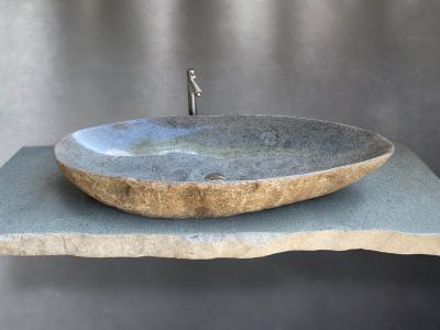 LAVE-MAINS EN PIERRE BRUNE SUEDE