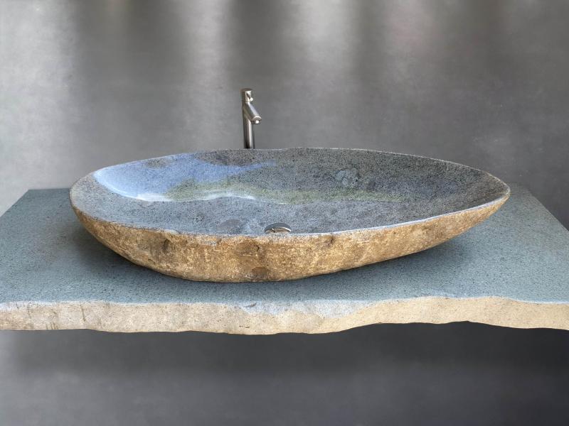 LAVE-MAINS EN PIERRE BRUNE SUEDE