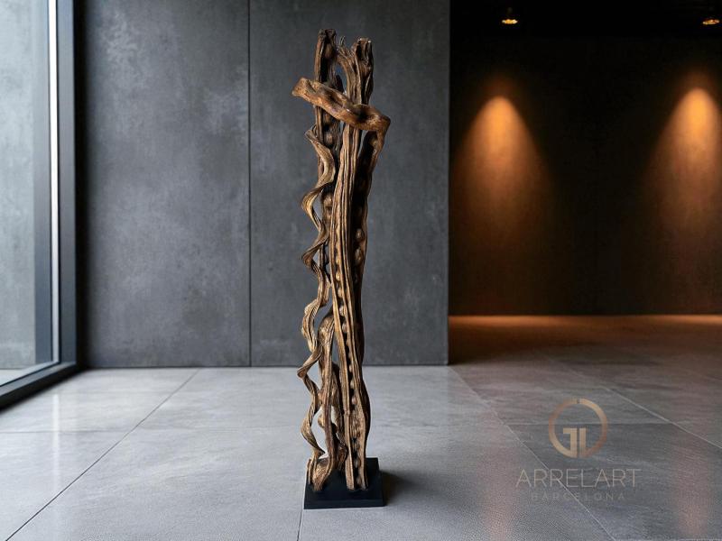 ESCULTURA DE LIANAS DE MADERA MONTIGNAC