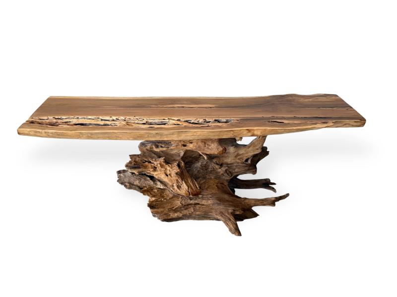 CONSOLA DE FUSTA EXOTICA - BRUSEL.LES