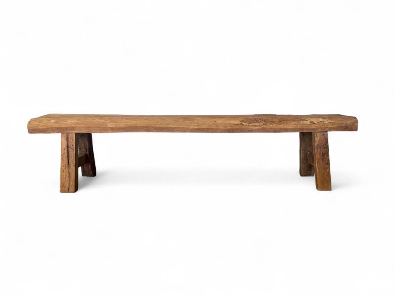 Banquette rustique en teck