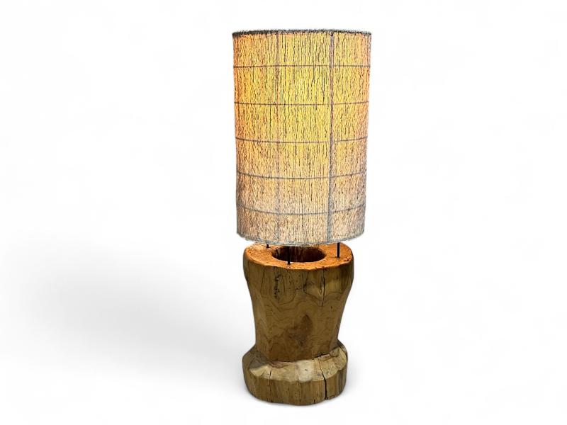 LAMPARA DE PIE MADERA