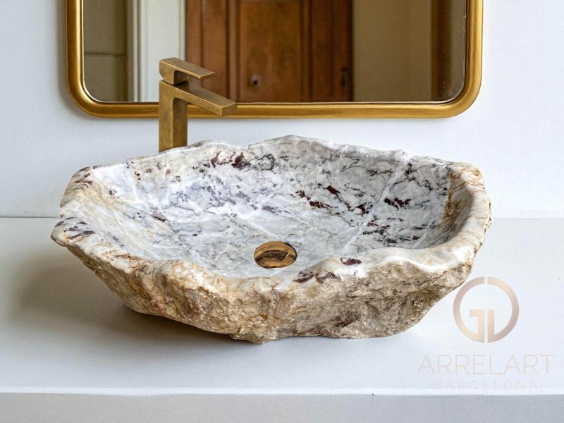 LAVABO DE PIEDRA NATURAL GREEK