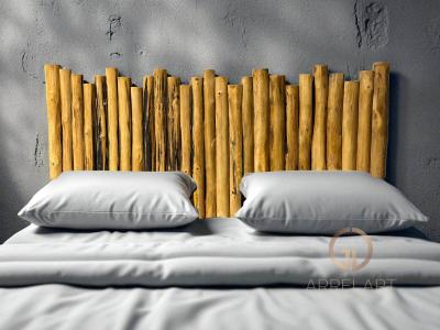 TETE DE LIT EN TECK MASSIF LUCIEN